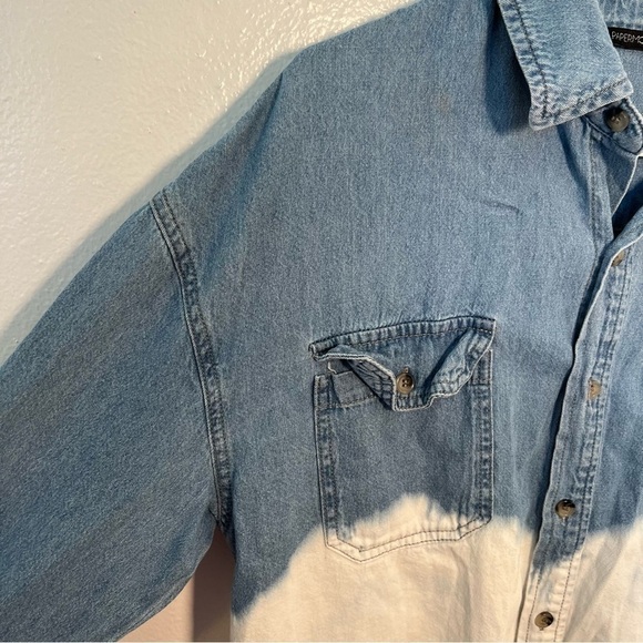 Papermoon Stitch Fix Denim Button Down Bleached - Picture 6 of 11